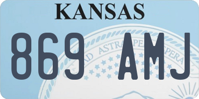 KS license plate 869AMJ