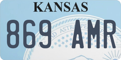 KS license plate 869AMR