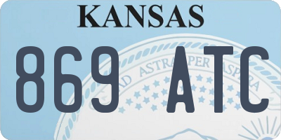 KS license plate 869ATC