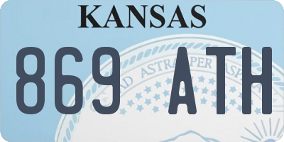 KS license plate 869ATH