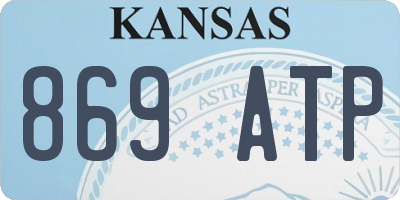 KS license plate 869ATP