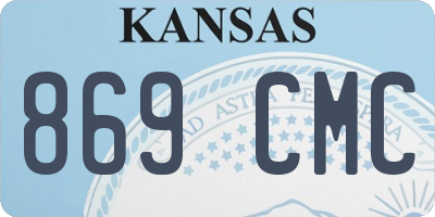 KS license plate 869CMC