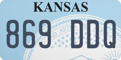 KS license plate 869DDQ