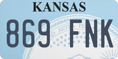 KS license plate 869FNK