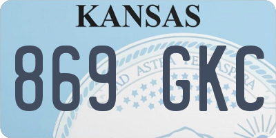 KS license plate 869GKC