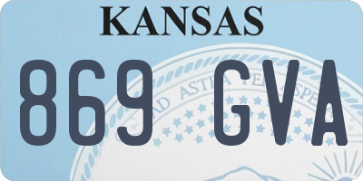 KS license plate 869GVA