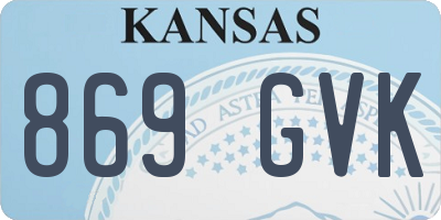 KS license plate 869GVK