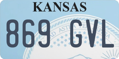 KS license plate 869GVL