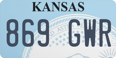 KS license plate 869GWR