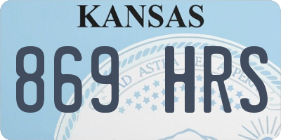 KS license plate 869HRS