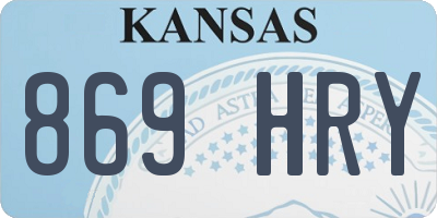 KS license plate 869HRY