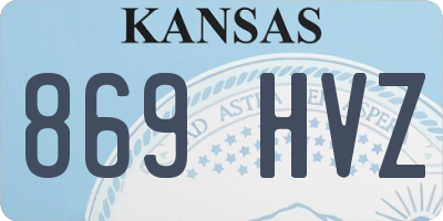 KS license plate 869HVZ
