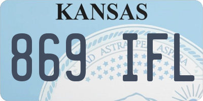 KS license plate 869IFL