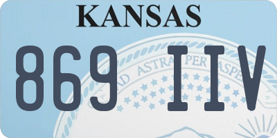 KS license plate 869IIV