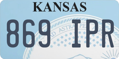KS license plate 869IPR