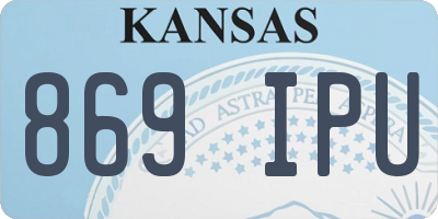 KS license plate 869IPU