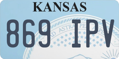 KS license plate 869IPV