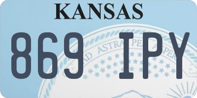 KS license plate 869IPY