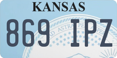 KS license plate 869IPZ
