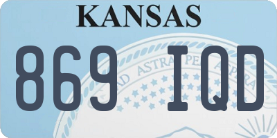 KS license plate 869IQD