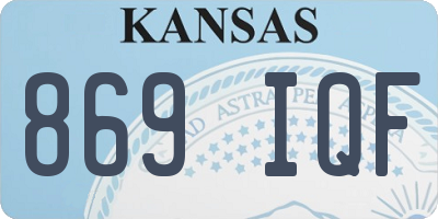 KS license plate 869IQF