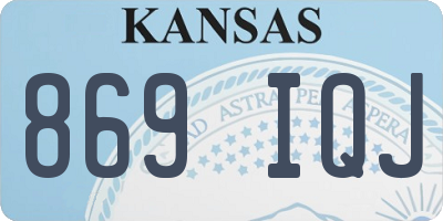 KS license plate 869IQJ