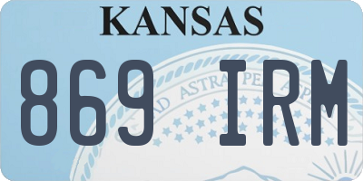 KS license plate 869IRM