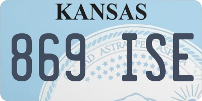 KS license plate 869ISE