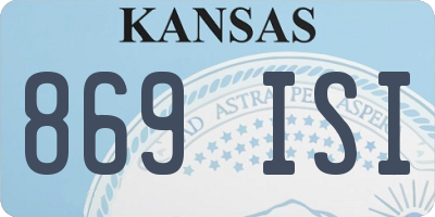 KS license plate 869ISI