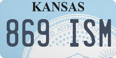 KS license plate 869ISM