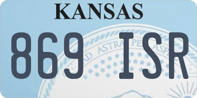 KS license plate 869ISR