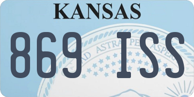 KS license plate 869ISS