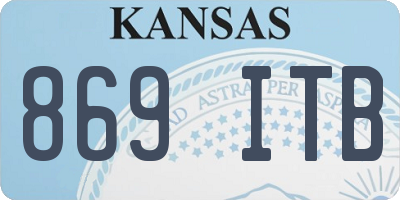KS license plate 869ITB