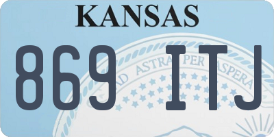KS license plate 869ITJ