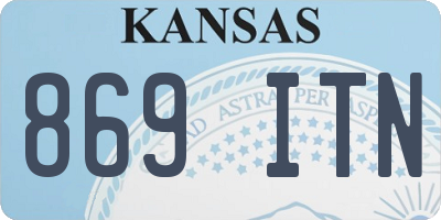 KS license plate 869ITN