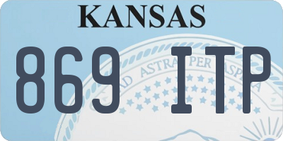 KS license plate 869ITP