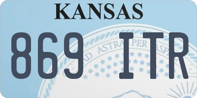 KS license plate 869ITR
