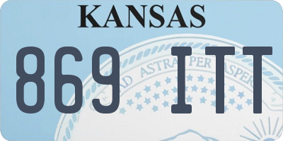 KS license plate 869ITT