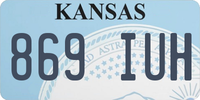 KS license plate 869IUH