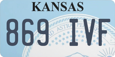KS license plate 869IVF