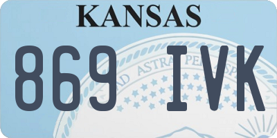 KS license plate 869IVK