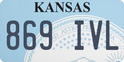 KS license plate 869IVL