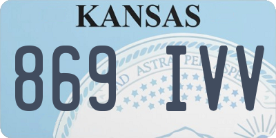 KS license plate 869IVV