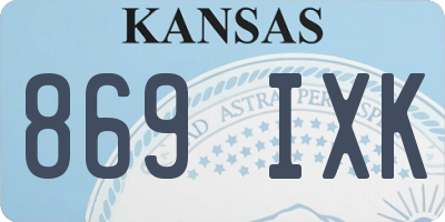 KS license plate 869IXK