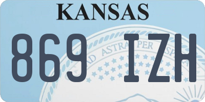 KS license plate 869IZH