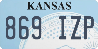 KS license plate 869IZP