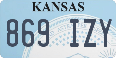 KS license plate 869IZY