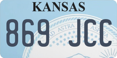 KS license plate 869JCC