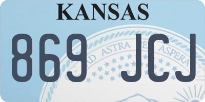 KS license plate 869JCJ