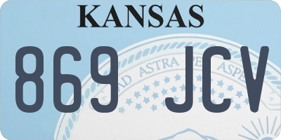 KS license plate 869JCV